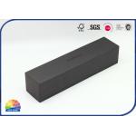 Detachable 150gsm Black Kraft Paper Two Pieces Gift Box Biodegradable for sale