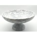 Grey Stone Serving Bowl , Table Decorative Stone Bowl Natural Solid Marble for sale