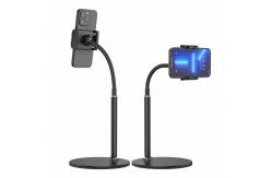 China Gooseneck Folding Desktop Phone Stand 350mm Height With Stable Base supplier