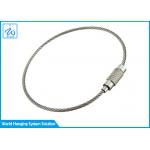Wire Ring Tag Cable Loop Key Ring , Luggage / Clothing Tag Wire Rope Key Ring for sale