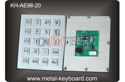 China 20 Keys Vandal - Proof Industrial Metal Keyboard USB or PS2 Interface supplier