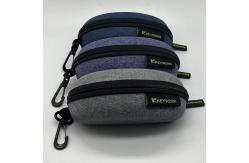 China Vogue Leisure Plastic Eva Eyewear Case Hook Snowflake Fabric Eva Eyeglasses Case supplier