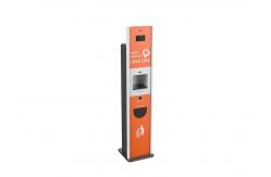China Facial Recognition Digital Hand Sanitizer Kiosk Temperature Screening supplier