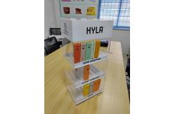 China Customized Essential Oil Display Stand Acrylic Countertop Display Rack With Drawers supplier
