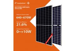 China 640w - 670w Half Cell Mono Solar Panel Warehouse supplier
