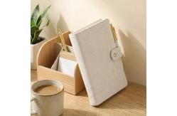 China Custom Book Protective Cover A5 Linen Sublimation Notebook Book Cover Blank supplier