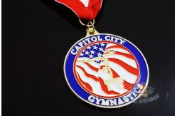 China Customized Dancing Running Award Medals With Ribbon , Custom Race Medals supplier