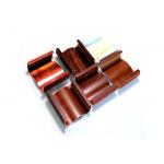 Customized Wood Finish Aluminium Profiles Heat Transfer Extruded Aluminum Profile For Curtain Wall Glass Window And Door for sale