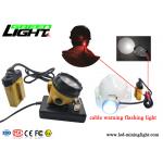 25000lux Afety Wire Cap Led Mining Lamp , High Intensity Light Flashing Cap Light