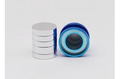 China Shiny Blue Aluminum Perfume Cap FEA15mm Thread Shape supplier