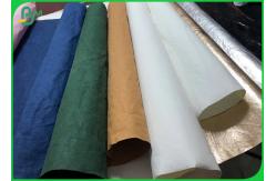 China Biodegradable Washable Paper Multi Coloured 0.55mm Washed Paper For Plant Bag supplier