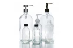 China 1oz 2oz 3oz Frosted Glass Lotion Bottles Boston Diffuser supplier