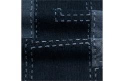 China Denim Line Lattice Print Fabric 108×56 , 9OZ Stretch Jacquard Fabric 170cm Width supplier