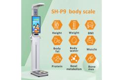 China Ultrasonic Smart Body Height Weight Scale RS232 Fat Mass Test Checker Machine supplier