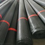 40x40mm PP Coated Geogrid Plastic Wire Mesh Biaxial Soil Reinforcement