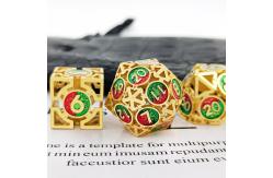 China Arrow Hollow Metal Dice Suit Multi -Faceted DND Dungeon And Dragon supplier