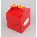 Cake Gift Food Packaging Boxes Recycled Food Cupcake Folding Box With Handle