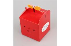 China Cake Gift Food Packaging Boxes Recycled Food Cupcake Folding Box With Handle supplier