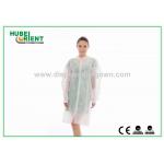CE MDR Snap Closure Disposable Lab Coats 55g/m2 for sale