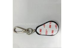 China Tear Shape Retractable Anti Theft Pull Box Recoiler with Key Hook End supplier