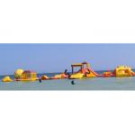 Mayan Beach Inflatabled Aqua Park / Floating Obstacle Course For Rental