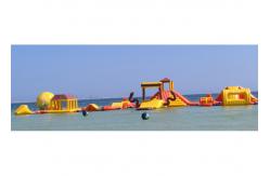 China Mayan Beach Inflatabled Aqua Park / Floating Obstacle Course For Rental supplier
