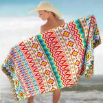 Custom Microfiber Sand-less Sand Free Microfiber Beach Towel With Pocket Towel Recycled Microfiber Swimming Dry Beach for sale