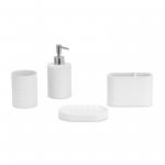 plastic Bathroom Accessories Set Foam Dispenser Soap Dispenser Toothbrush Holder Soap Dish for sale