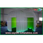 Green Background Inflatable Photo Booth Enclosure Double - Deck Photo Booth Tent for sale