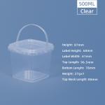 Custom Printed Candy Popcorn Cookie Plastic Bucket with Lid
