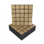Polyester Fiber Soundproof Wall Boards and Wood Slat Acoustic Panels for sale