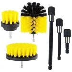 3 Pieces Power Drill Cleaning Brush 6 Inch Extend For Wooden Floors Corners for sale
