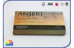 China Brown Silver Paper Folding Gift Box With 4C Print Matte Lamination supplier