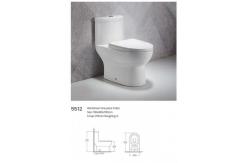 China Two Piece Ceramic WC Toilet Bowl Pan Floor Mounted Sanitary Commode supplier