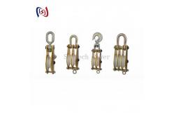 China Lightweight Aluminum Alloy Hoisting Tackle With Nylon Sheave For Rigging​ supplier