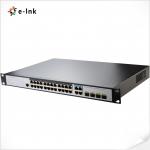 56Gbps Layer 2 Managed Switch 24 Port Gigabit 802.3at PoE To 4 Port Gigabit TP/SFP Combo for sale