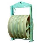 508X75mm 3 Nylon Wheels Bundled Overhead Conductor Stringing Blocks for sale