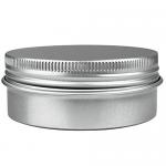 Silver Gold Empty Aluminum Cosmetic Jars Engraving Storage Container for sale