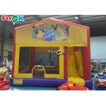 Princess Print Themed Inflatable Bounce Slide With Ball Pit Pool