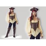 Rustic Pirate Lady 1024  Halloween Adult Costumes Brown Yellow Red Mixed Color for sale