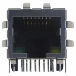 10/100 Base-TX RJ45 1x1 Tab-DOWN with LEDs 8-pin (J0 series) integrated magnetics connector (ICM) J0011D21BNL for sale