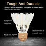 Player Grade Duck Feather Shuttlecock With Small Curvature