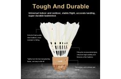 China Player Grade Duck Feather Shuttlecock With Small Curvature supplier