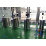 Counter RFID Optical Flap Barrier Turnstile With Face Recognition Half Height for sale