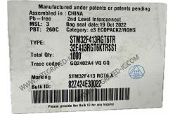 China Microcontroller MCU STM32F413RGT6 Embedded Microcontrollers 64-LQFP Package supplier