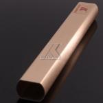 Gold Brush Oval Square Aluminum Customized Length High Precision Corrosion for sale