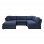 Breathable Corner Modular Sofa , Anti Fading U Shaped Modular Sectional for sale