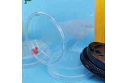 China Stack Up PP Flat Dome Disposable Bubble Tea Cups supplier