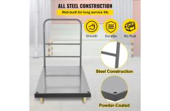 China 2000lbs Heavy Duty Platform Trolley Q235 Folding Flatbed Cart supplier