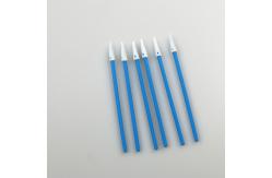 China Pointy Sharp Sponge Head 76mm Foam Swabs Blue Handle For Precision Cleaning supplier